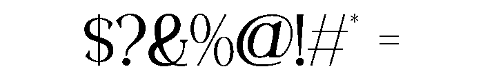 RAVELLA-SemiBold Font OTHER CHARS