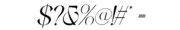 RAVENZA Italic Font OTHER CHARS