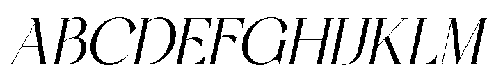RAVENZA Italic Font UPPERCASE