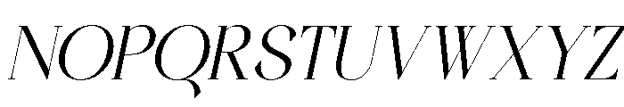 RAVENZA Italic Font UPPERCASE