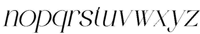 RAVENZA Italic Font LOWERCASE