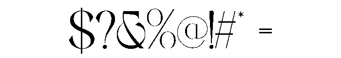 RAVENZA Regular Font OTHER CHARS
