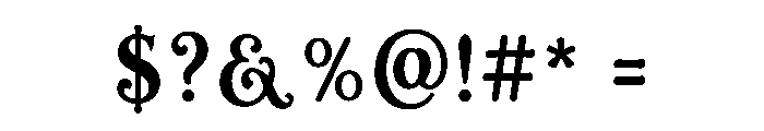RAVKORN Font OTHER CHARS