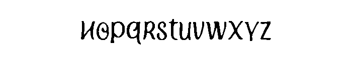Rabab Font LOWERCASE