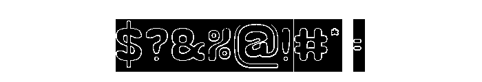 Rabbit Hole-Holes-Inverse Font OTHER CHARS