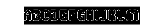 Rabbit Hole-Holes-Inverse Font UPPERCASE