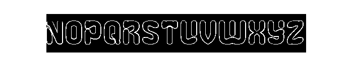 Rabbit Hole-Holes-Inverse Font UPPERCASE