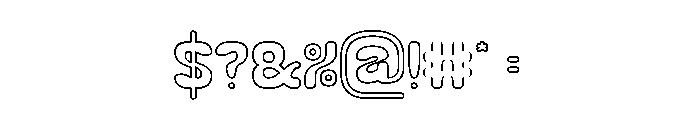 Rabbit Hole-Holes Font OTHER CHARS