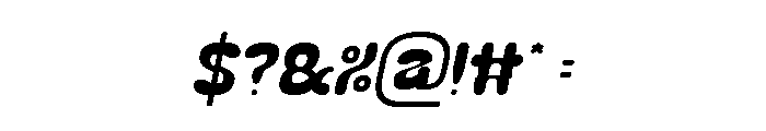 Rabbit Hole Italic Font OTHER CHARS
