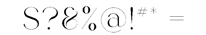 Rabble Delicate Font OTHER CHARS