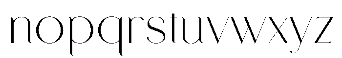Rabble Delicate Font LOWERCASE