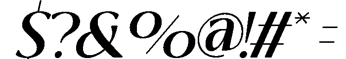 Rabiola Ganesh Italic Font OTHER CHARS