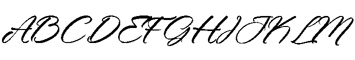 Rabions Italic Font UPPERCASE