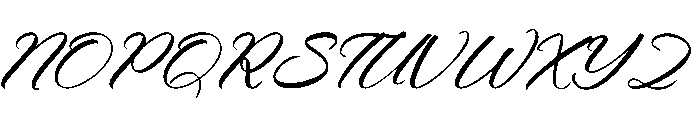 Rabions Italic Font UPPERCASE