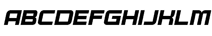 Rabios Italic Font UPPERCASE