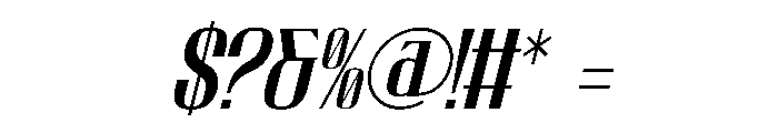 Rabiot Italic Font OTHER CHARS