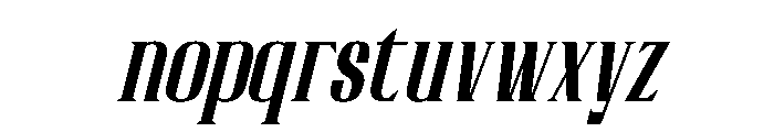 Rabiot Italic Font LOWERCASE