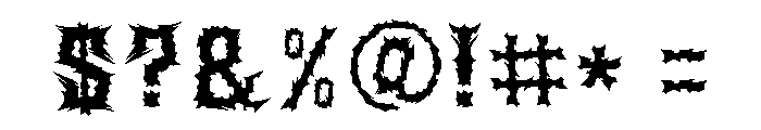 Raccak-Regular Font OTHER CHARS