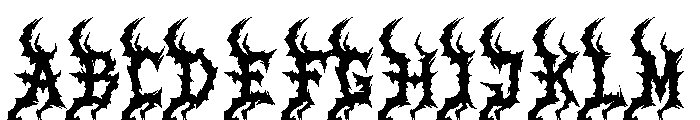 Raccak-Regular Font UPPERCASE