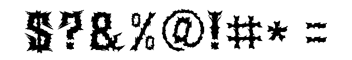 Raccak Font OTHER CHARS