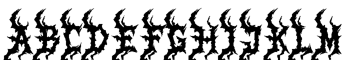 Raccak Font UPPERCASE