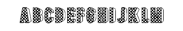 Race Regular Font UPPERCASE