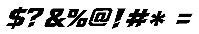 Racing Drift Car Bold Font OTHER CHARS