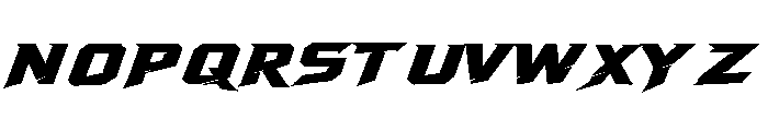Racing Drift Car Bold Font UPPERCASE