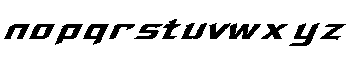 Racing Drift Car Bold Font LOWERCASE