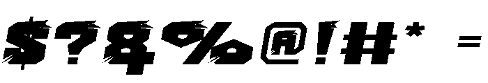 Racing Party Font OTHER CHARS