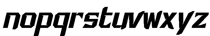 Racing Starter Regular Font LOWERCASE