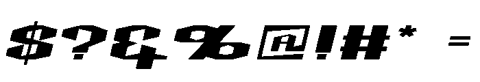 RacingRobot Font OTHER CHARS