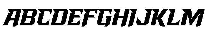 RacingStarter-Regular Font UPPERCASE
