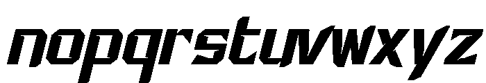 RacingStarter-Regular Font LOWERCASE