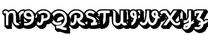 Racole Extrude Font UPPERCASE