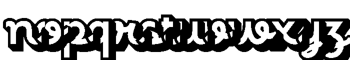 Racole Extrude Font LOWERCASE