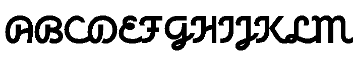 Racole Regular Font UPPERCASE