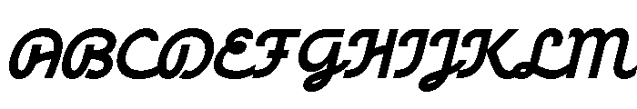 Racole Slant Font UPPERCASE