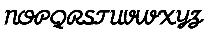 Racole Slant Font UPPERCASE