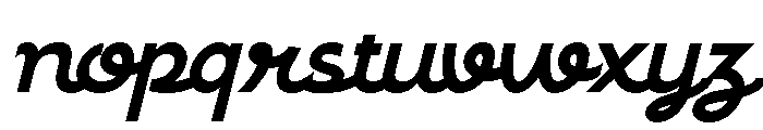 Racole Slant Font LOWERCASE