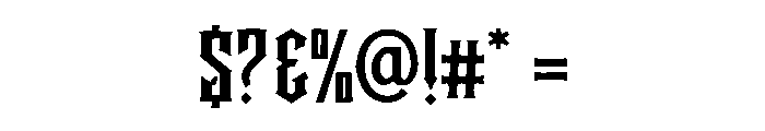 Radeknus Gothic Font OTHER CHARS