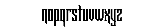 Radeknus Gothic Font LOWERCASE
