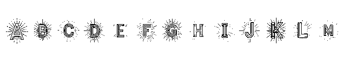 Radiant Marquee Regular Font UPPERCASE