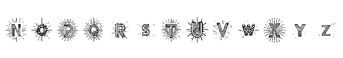 Radiant Marquee Regular Font UPPERCASE