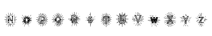 Radiant Marquee Regular Font LOWERCASE