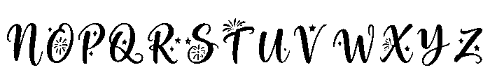 Radiant_Midnight Font UPPERCASE