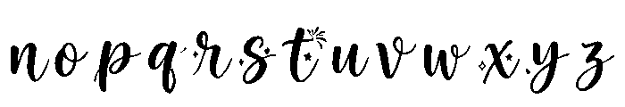 Radiant_Midnight Font LOWERCASE