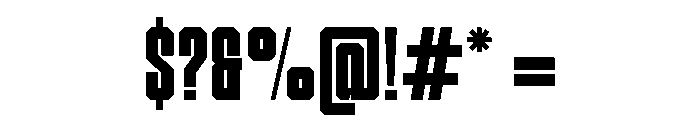Radical Future Regular Font OTHER CHARS