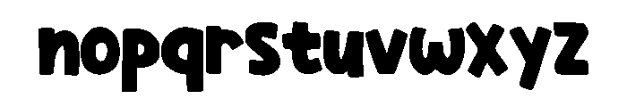 Radioactive Comic Regul Regular Font LOWERCASE