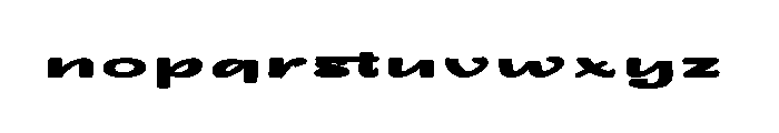 RadioaraBubbora Font LOWERCASE